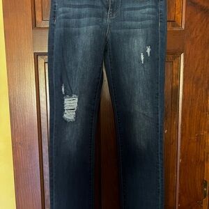 Liverpool Jeans Company Dark Blue Distressed Skinny Jeans